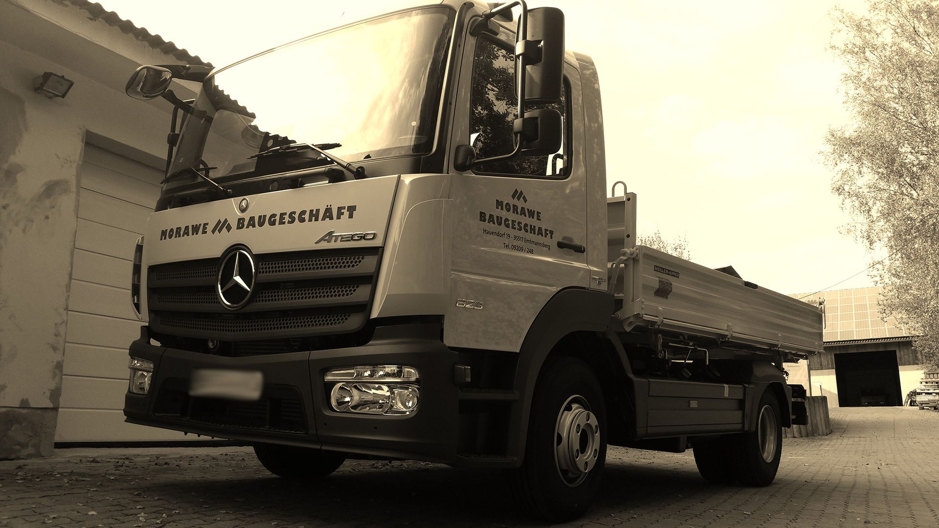 LKW von Morawe Baugeschäft 